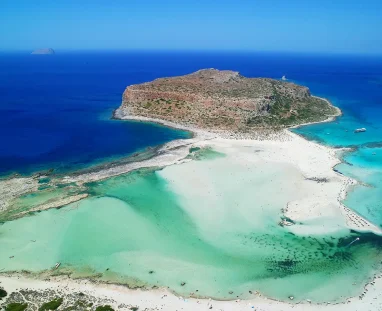 Balos-beach-and-Gramvousa-castle-in-Chania-Crete